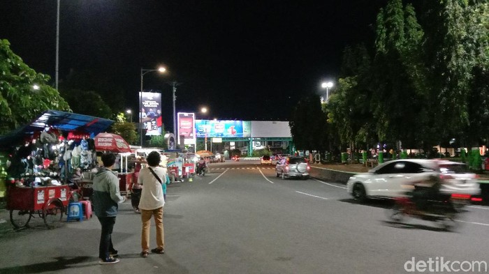 Kawasan Alun-alun Kudus, Senin (11/1/2021).