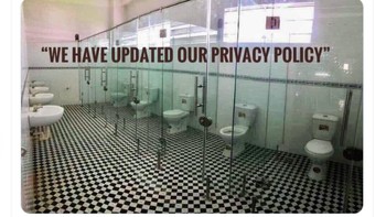 Sindiran pada kebijakan privasi baru WhatsApp yang malah mengekspos banyak data user ke Facebook. Foto: istimewa