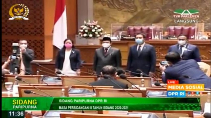Pelantikan PAW anggota DPR F-Gerindra