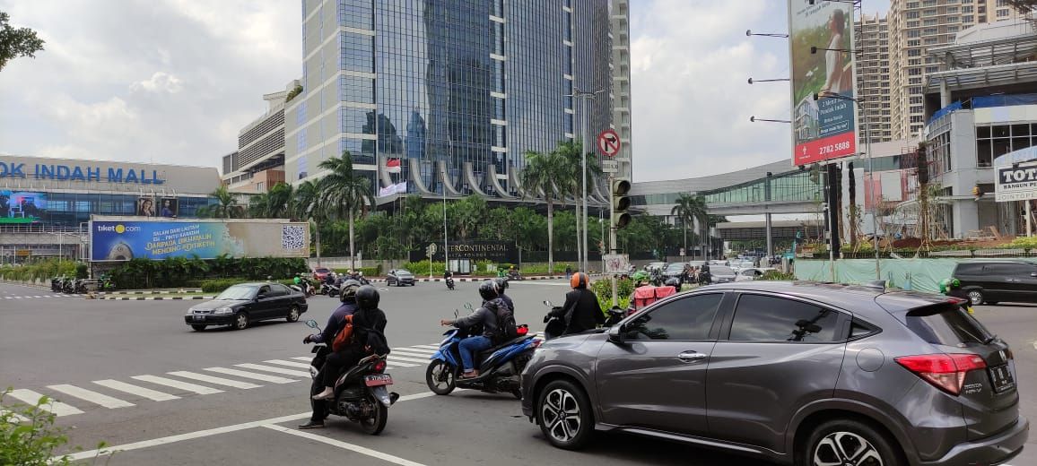 Perempatan Pondok Indah Mall (PIM) pada 11 Januari 2020. (Taufieq Renaldi Arfiansyah/detikcom)