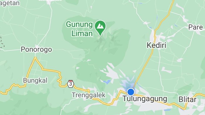 peta tulungagung