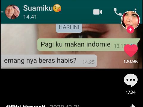 Prank Istri Makan Mie Instan Seharian, Reaksi Suami Bikin Terharu