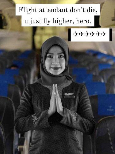 Gita Lestari, pramugari berhijab Sriwijaya Air SJ182