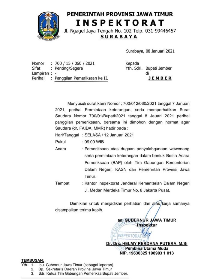 bupati faida