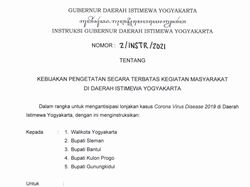 Sultan HB X Ubah Aturan PTKM di DIY, Ini 11 Poin Kebijakan Terbaru
