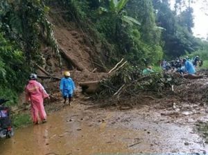 Curah Hujan Tinggi, Jalan Poros Mamasa-Polman Tertutup Longsor