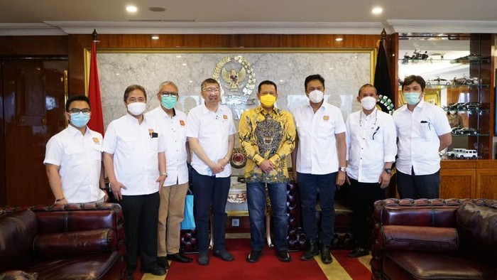 Ketua MPR Bambang Soesatyo menerima kunjungan Dewan Pengurus Pusat Real Estate Indonesia (DPP REI) guna membahas peluang sektor properti Indonesia.