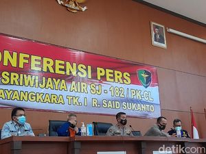 Hari Ini, Tim DVI Berhasil Identifikasi 5 Jenazah Korban Sriwijaya Air