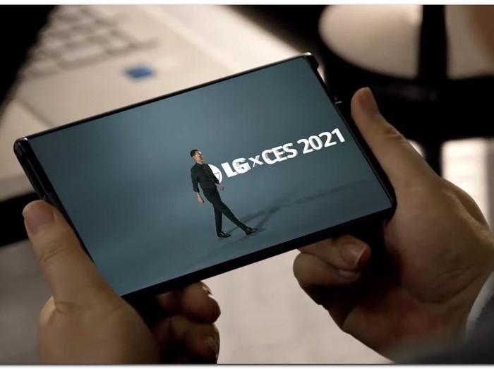 HP layar gulung LG Rollable