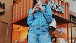 Nindy Selalu Tampil Ceria Saat Ngopi dan Makan Bareng Sahabat