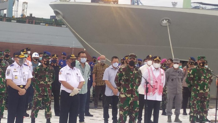 Panglima TNI Konfrensi Pers Temuan Black Box Sriwijaya Air SJ182
