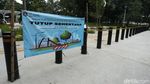 Patung di Taman Mataram Dibungkus Terpal, Ada Apa?