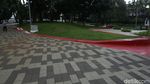 Patung di Taman Mataram Dibungkus Terpal, Ada Apa?