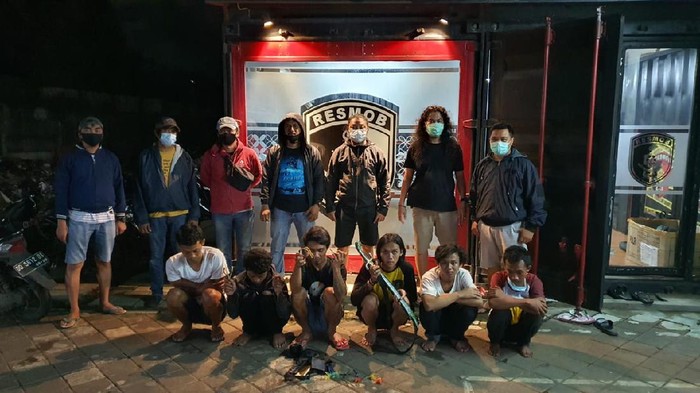 Pelaku penyerangan-pembusuran pemuda di Makassar (dok. Istimewa).