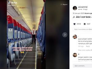 Viral! Video Kondisi Pesawat yang Sepi Setelah Tragedi SJ-182