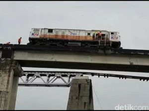 Sempat Terdampak Jembatan Putus, Perjalanan KA Lewati Brebes Kembali Lancar
