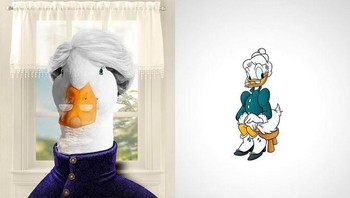 Grandma Duck dari karakter animasi Mickey’s Christmas Carol. Foto: Brightside/Dito Von Tease