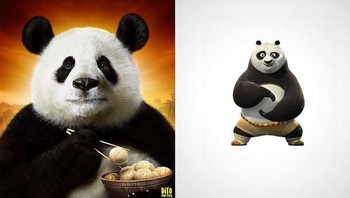 Po dari karakter animasi film Kungfu Panda. Foto: Brightside/Dito Von Tease