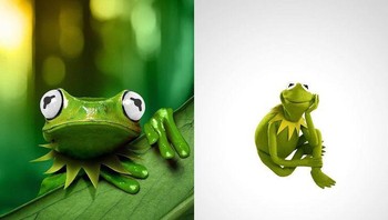 Kermit The Frog dari serial Muppets. Foto: Brightside/Dito Von Tease