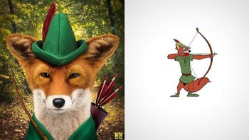 Robin Hood dari Disney. Foto: Brightside/Dito Von Tease