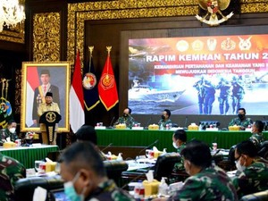 Gelar Rapim, Menhan Prabowo Sampaikan 9 Kebijakan Pertahanan di 2021