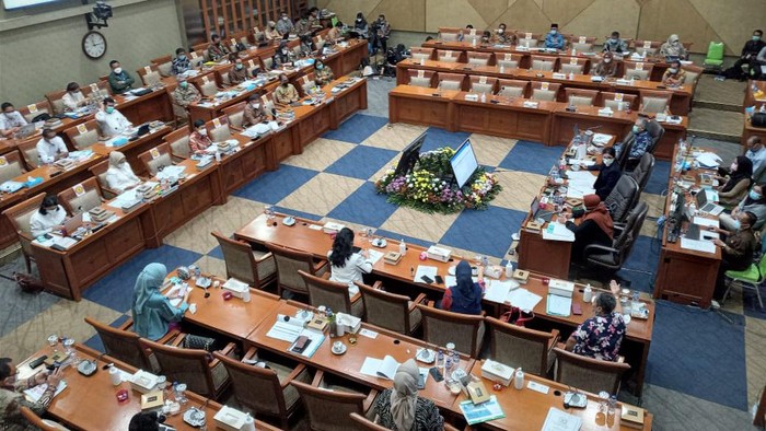 Komisi IX DPR rapat bareng Menkes (Foto: Rahel/detikcom)