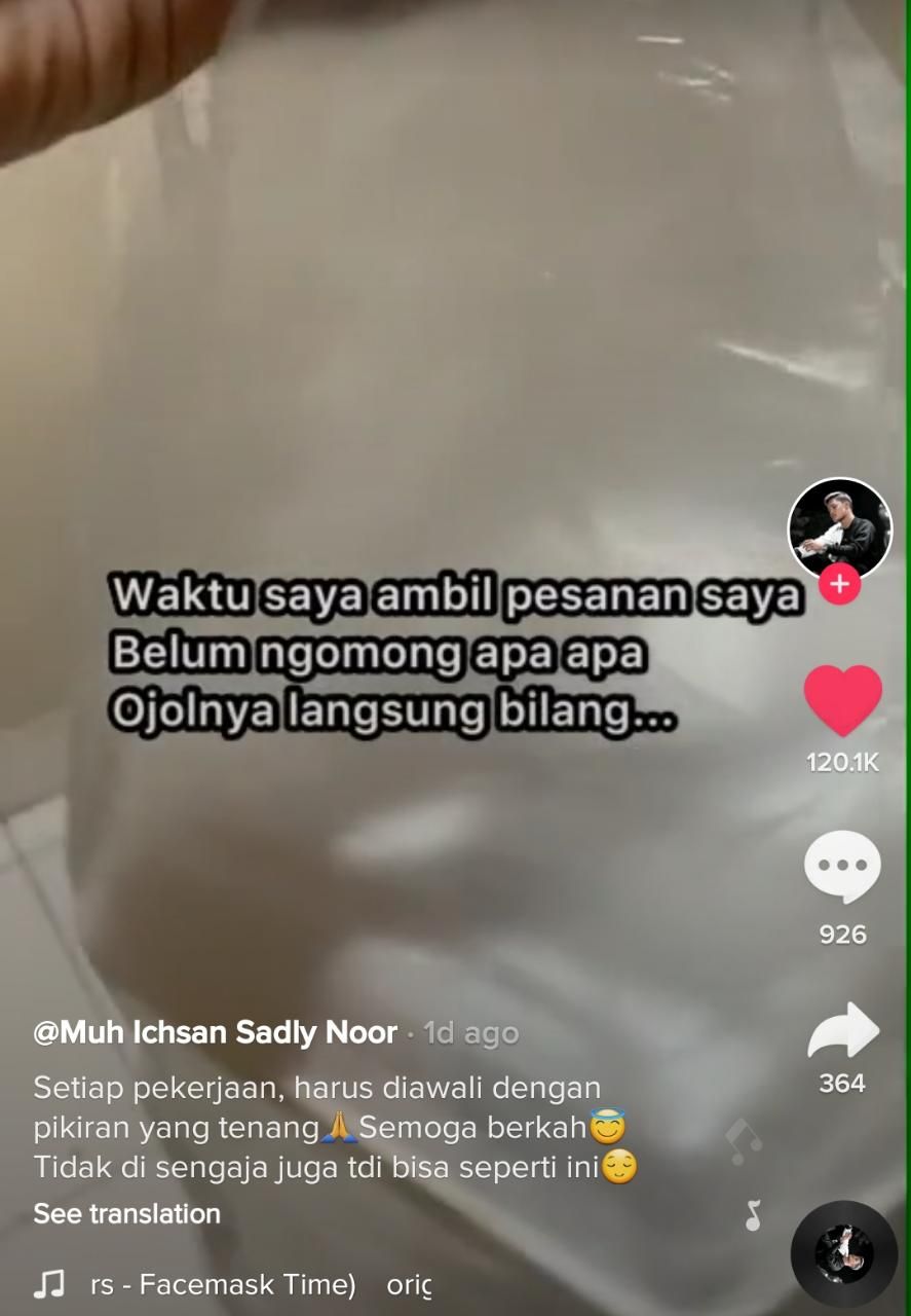 Ojol Terharu Diberi Rp 200 Ribu karena Dedikasinya Antar Makanan