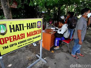 PPKM Hari Ketiga, Masih Ada Warga Solo Terjaring Razia Masker