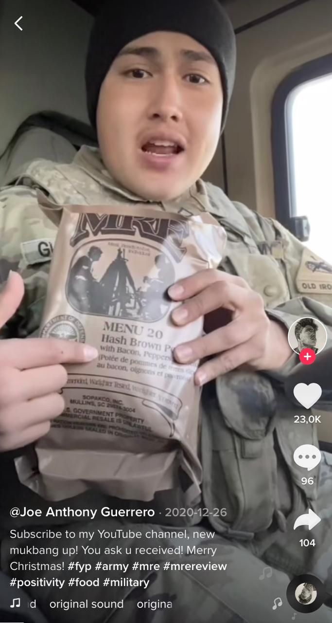 Tentara Ini Jadi Seleb TikTok Karena Hobi Review Makanan Ransum