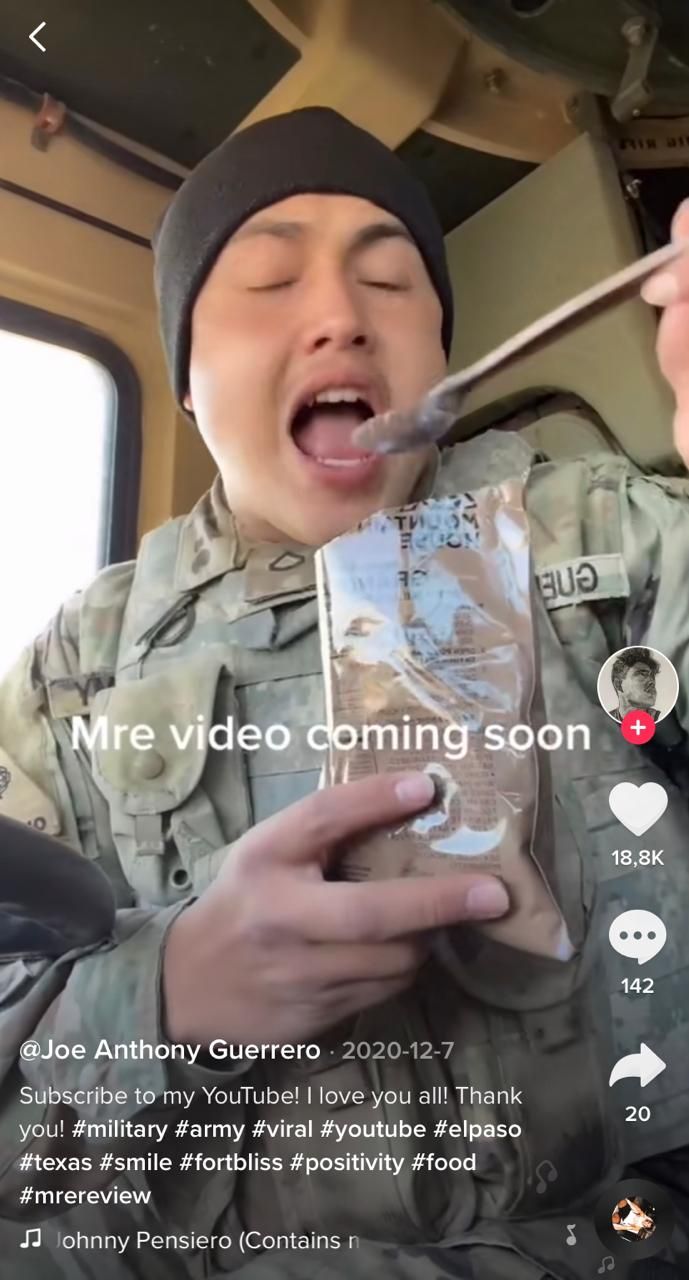 Tentara Ini Jadi Seleb TikTok Karena Hobi Review Makanan Ransum