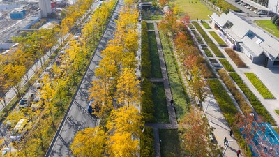 Indahnya Taman Bekas Landasan Pacu di China