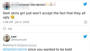 Hinaan bernada rasial ini mendapat balasan telak dari netizen. Foto: via Bored Panda