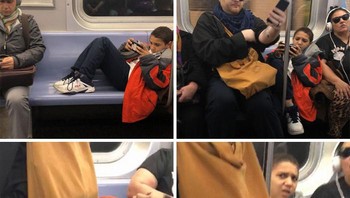 Mengambil hak orang lain untuk duduk, pria tidak tahu diri ini pun diduduki orang lain. Kualat! Foto: via Bored Panda