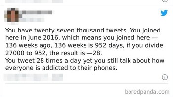 Mau menyindir soal ketergantungan gadget, eh disindir balik oleh netizen. Kaca mana kaca? Foto: via Bored Panda