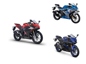 Adu Ganteng Honda CBR150R Vs Yamaha R15 Vs Suzuki GSX-R150