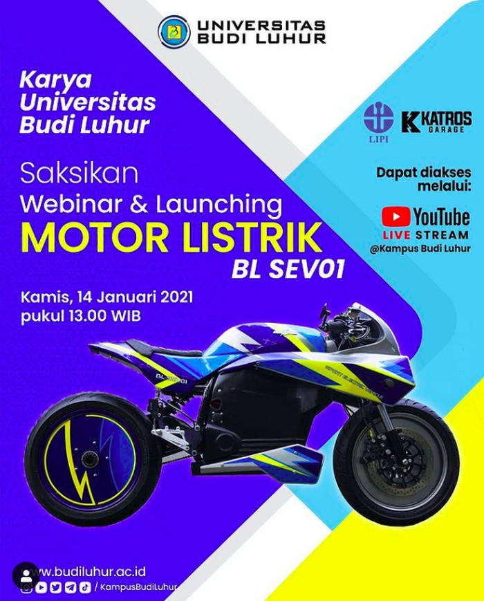 Motor listrik buatan Universitas Budi Luhur