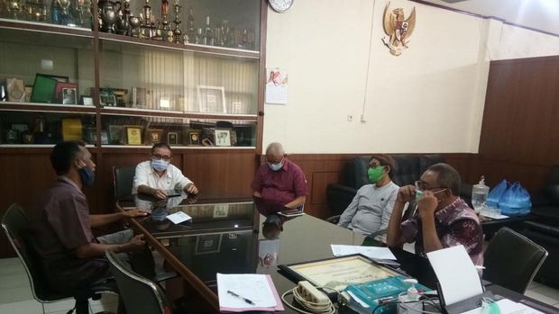 Pertemuan pimpinan Fakultas Pertanian dengan Guru Besar USU yang cuit SBY-AHY bodoh (dok. Istimewa)