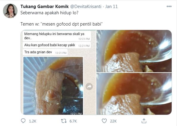 Pesan Babi Kecap via Ojol, Orang Ini Kaget Temukan Puting Babi