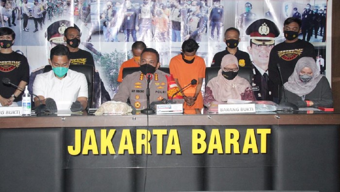 Rilis kasus pencabulan di Polres Jakarta Barat (Dok. Polres Jakbar).