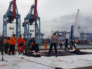 Basarnas Terima 36 Kantong Body Part Korban Sriwijaya Air SJ182