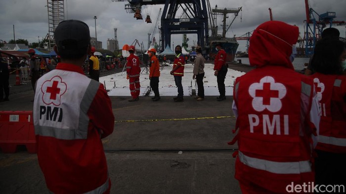 Sterilisasi Tim SARS Gabungan Sriwijaya Air Tim SARS gabungan pencari serpihan Sriwijaya Air SJ182 melakukan strilisasi terhadap virus yang menempel saat proses pencarian.