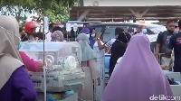 Selain di Majene, gempa juga terasa kuat di beberapa wilayah lain, tampak suasana pascagempa di RS Mamuju.