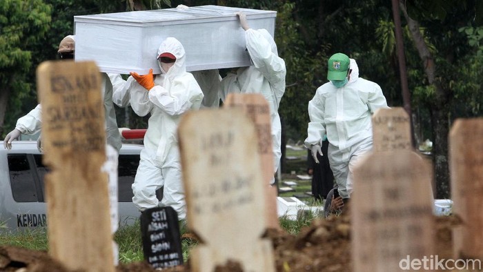 TPU Srengseng Sawah di Jagakarsa, Jakarta Selatan, kini dipakai untuk pemakaman jenazah pasien COVID-19. Hal ini menyusul makam di dua TPU Pondok Ranggon dan TPU Tegal Alur untuk COVID-19 di blok muslim dinyatakan penuh.