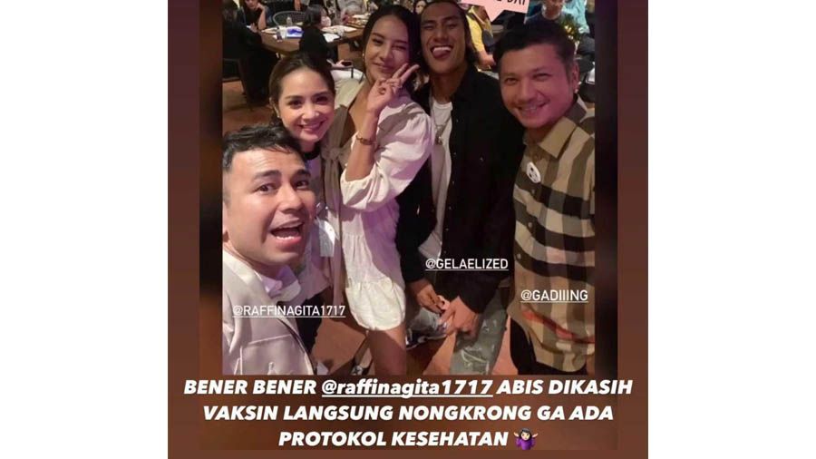 Viral Raffi Ahmad tak pakai masker usai vaksin
