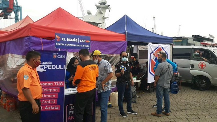 XL Axiata memperkuat jaringan di perairan Kepulauan Seribu, untuk memastikan kualitas jaringan untuk memenuhi kebutuhan tim evakuasi terkait jatuhnya pesawat Sriwijaya Air SJ182.