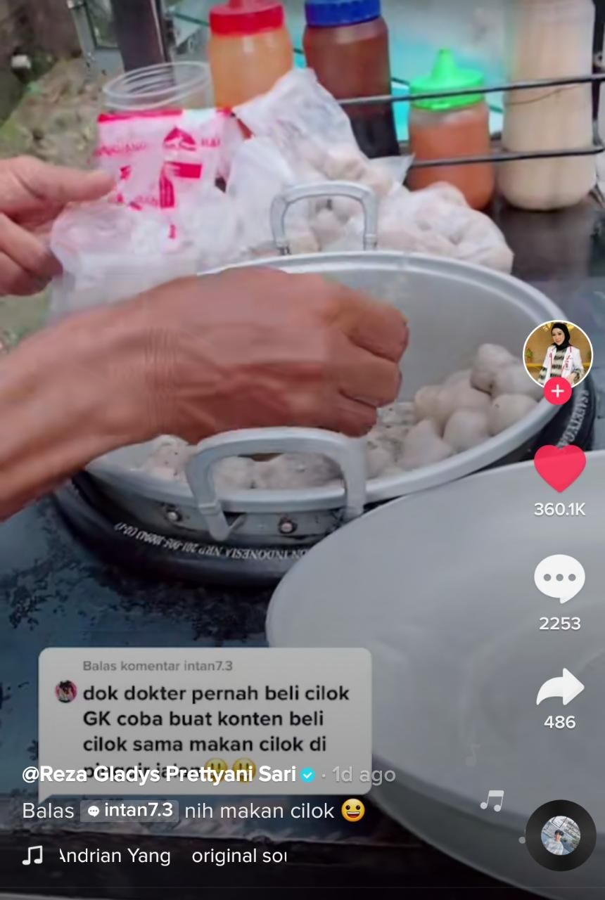 Dokter Gladys Jadi Sorotan Usai Borong Cilok dan Pisang di Pinggir Jalan