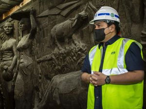 Erick Thohir Minta Relief Buatan Tahun 1963 di Sarinah Dilestarikan