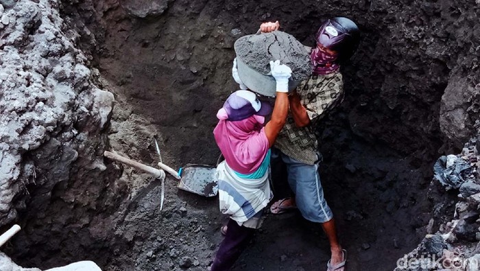 Merapi Siaga, Penambang Pasir di Klaten Tetap Bekerja Status Gunung Merapi masih Siaga. Namun hal itu tidak menyurutkan para penambang pasir di Desa Sidorejo, Kecamatan Kemalang, Klaten, untuk bekerja.