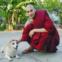 Ternyata dia seorang aktor serta model yang sangat terkenal di Myanmar. Paing Takhon menjadi biksu dan menjalani kehidupan sebagai biksu di kuil selama 10 hari. Foto: Instagram/@paing_takhon