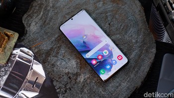 Layarnya Dynamic AMOLED berukuran 6,8 inch dengan resolusi WQHD+ dan refresh rate 120Hz. Foto: Adi Fida Rahman/detikINET